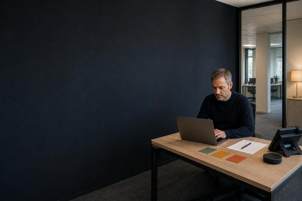 Illustratieve ICT-helpdeskmedewerker die een melding bespreekt en samen met een collega de volgende oplossing controleert