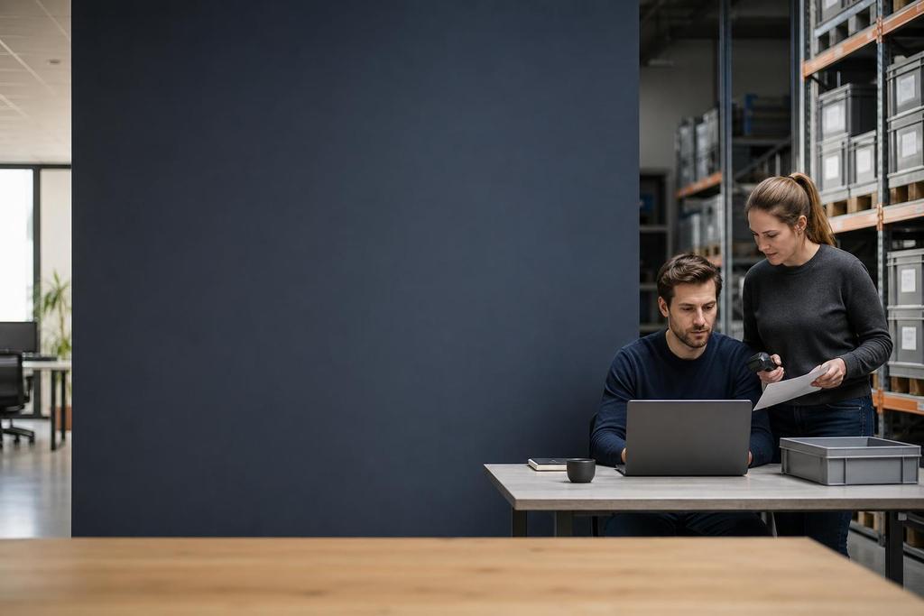 Illustratieve ICT-specialist en klant bij controle van een betrouwbare ICT-basis