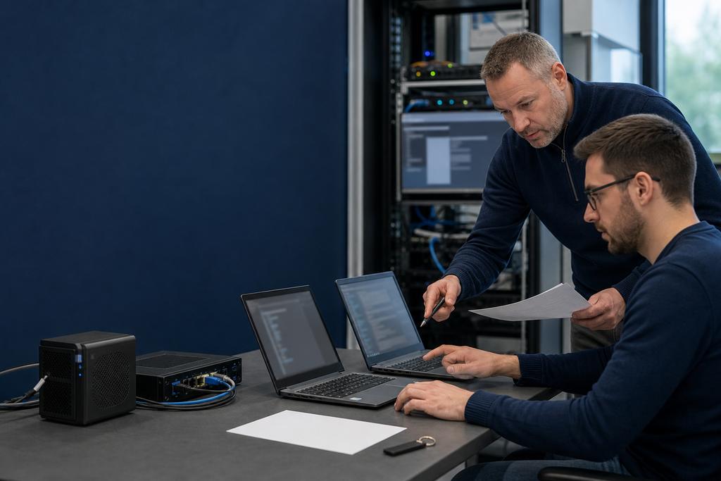 Microsoft 365-specialist en beheerder testen Teams-beleid, toegangsrechten en een gecontroleerde uitrol